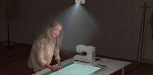 How to use a projector for sewing?