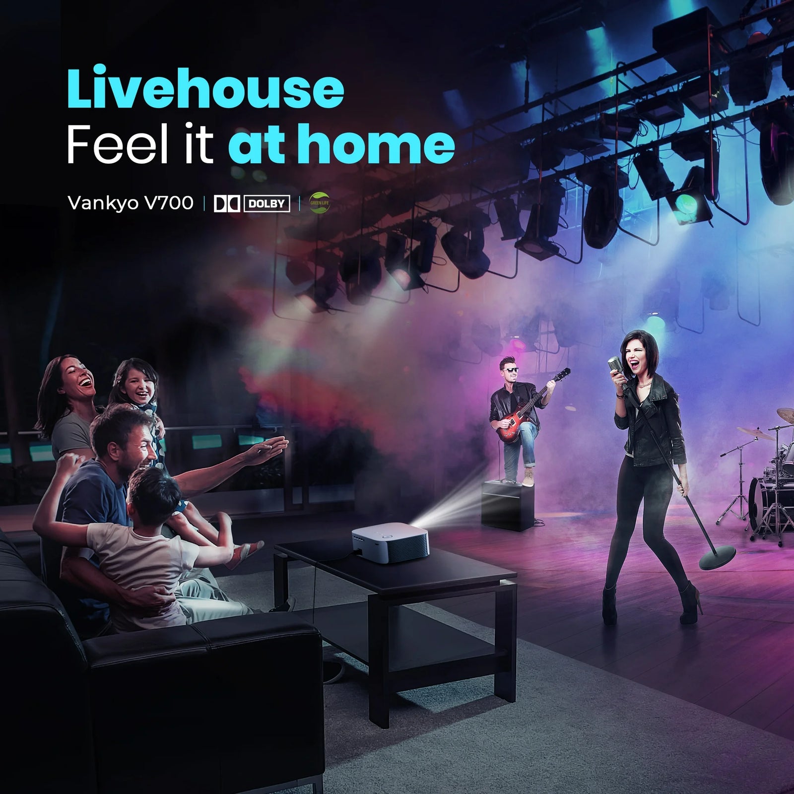 VANKYO Performance V700W 1080P Full HD Livehouse Projector