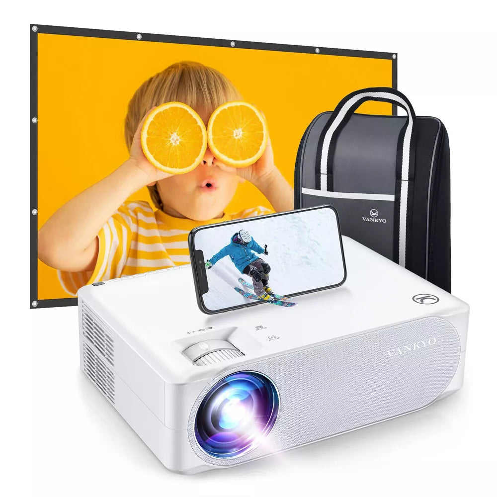 VANKYO プロジェクター V630W 【スタンドセット】 VANKYO Performance V630W Native 1080P Projector with Screen | Full