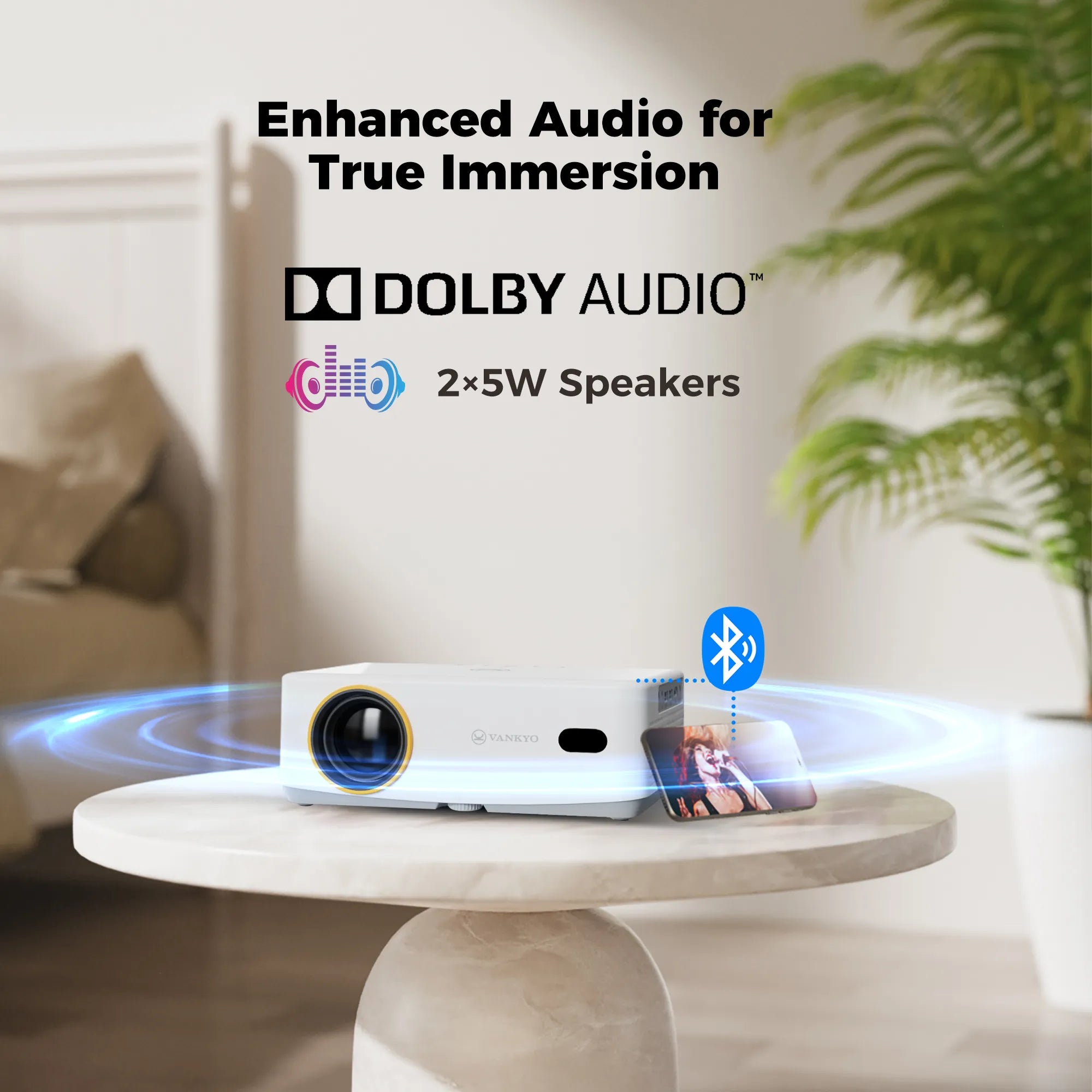 Vankyo 570D Full HD Projector with Dolby Audio