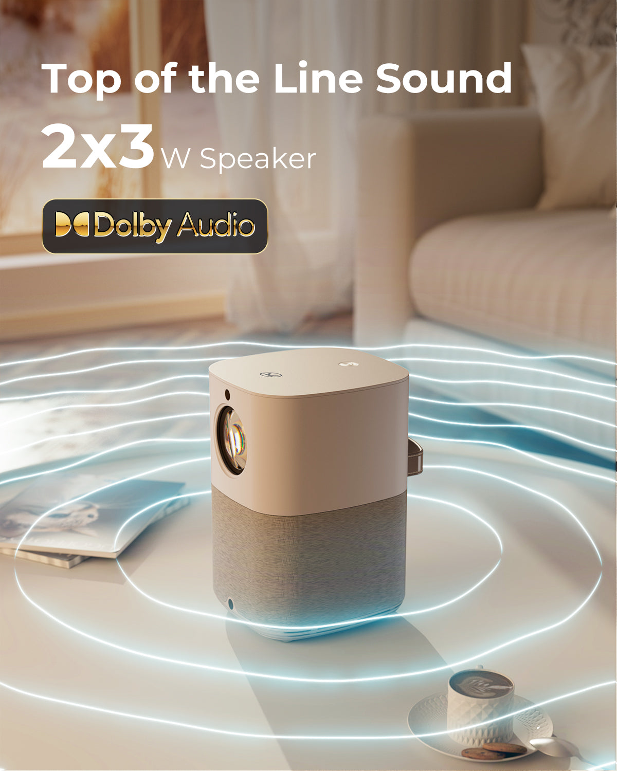 Supported by Dolby Digital Plus create Dual 3W speakers that emit clean, distortion-free sound with ample bass response.