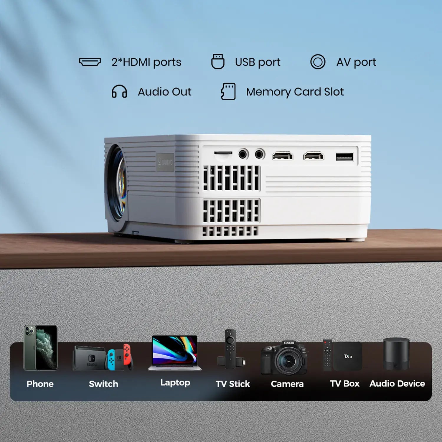 VANKYO Leisure 470 Pro Native 1080P Wireless Single LCD Mini Projector
