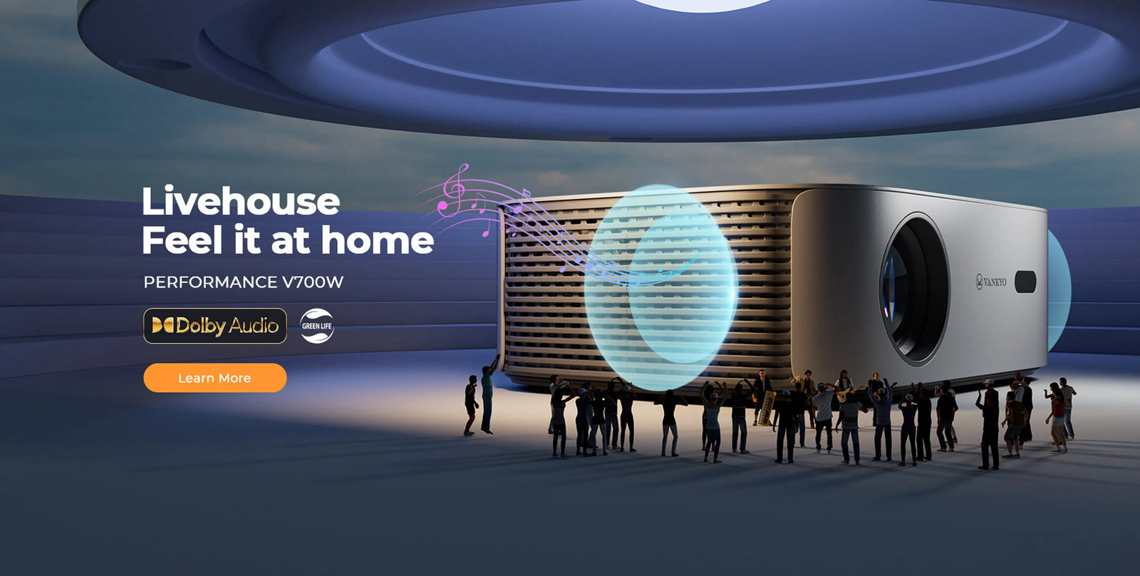 VANKYO Performance V700W 5G WiFi Bluetooth Projector