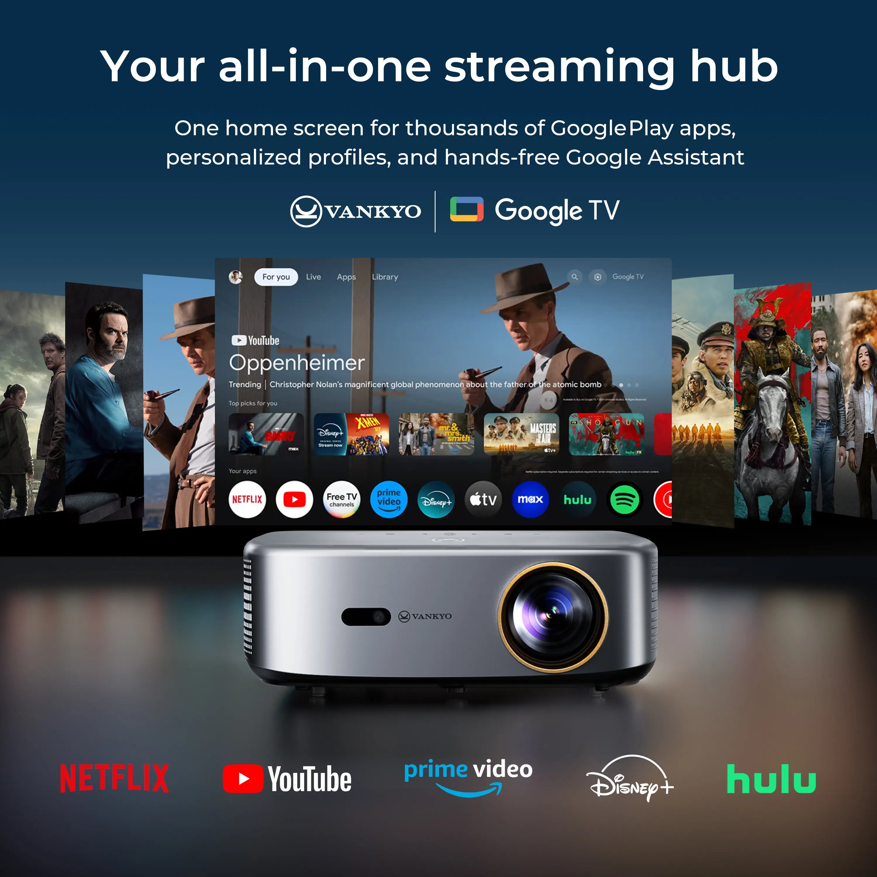VANKYO V700 Pro | 1080P Google TV Projector with 120