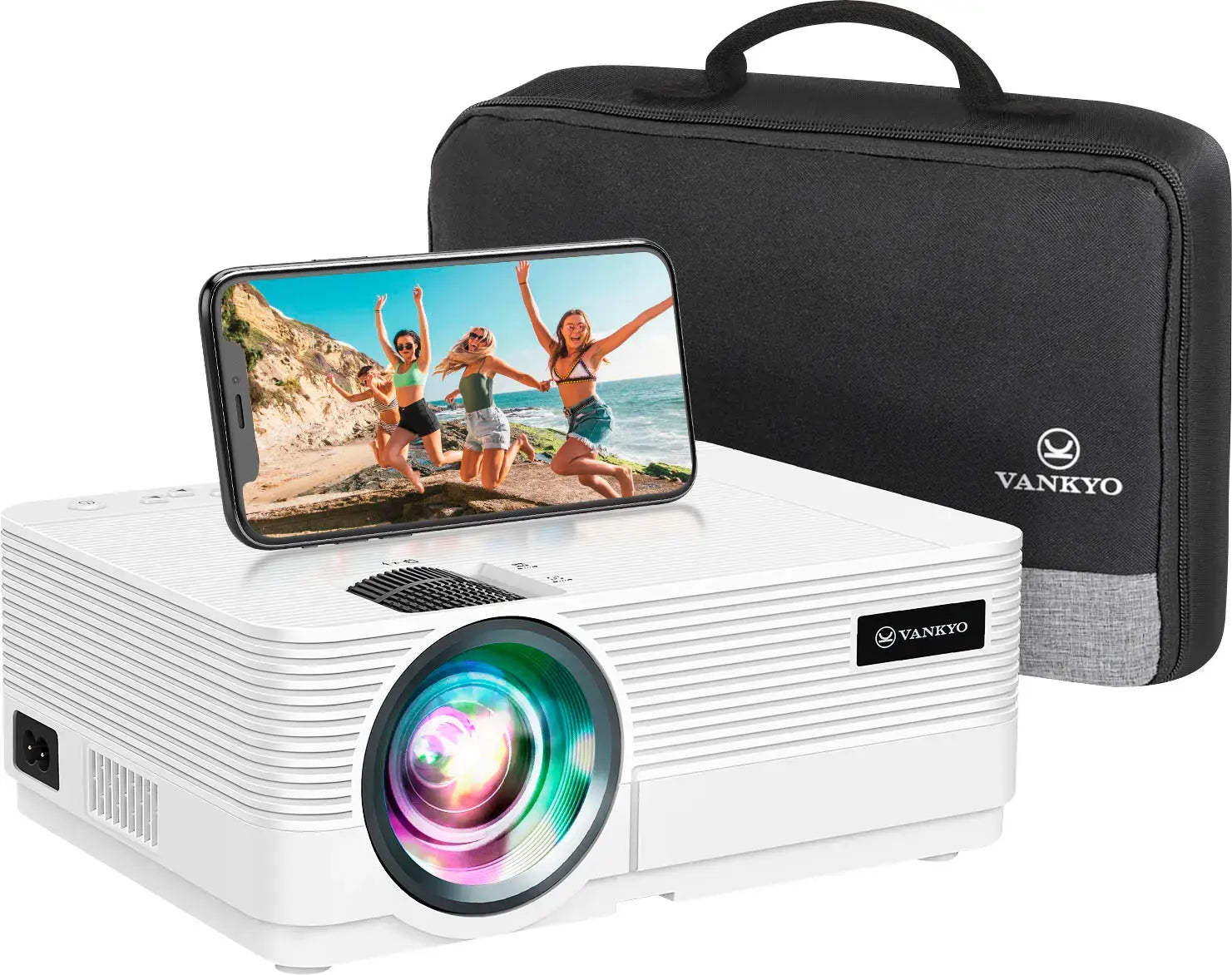 VANKYO Leisure 470 Pro Native 1080P Wireless Single LCD Mini Projector - White