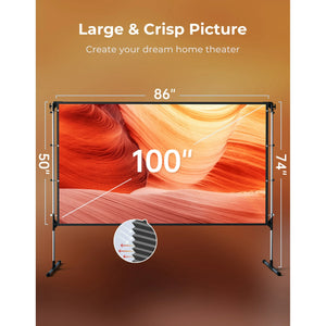 VANKYO 100" Projector Screen with Stand