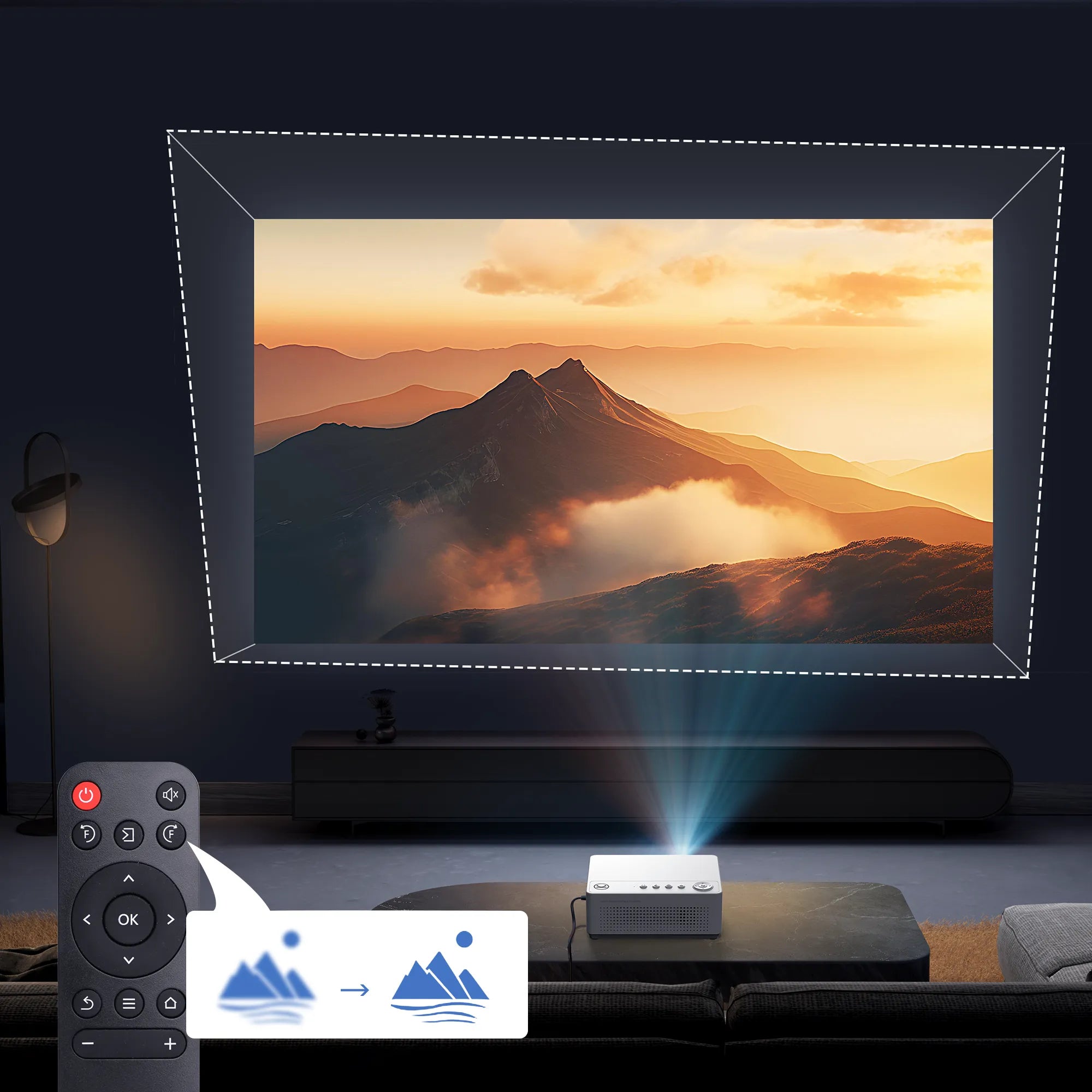 Vankyo Leisure 470 Neo Native 720P Portable movie Projector with Vankyo Leisure 470 Neo Native 720P Portable movie Projector with