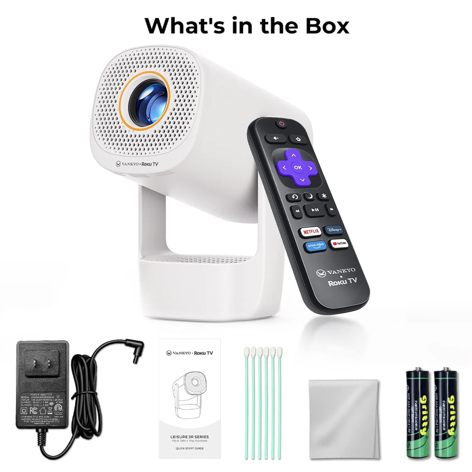 vankyo プロジェクター VANKYO Leisure 3R Air Smart Projector with Built-in Roku TV
