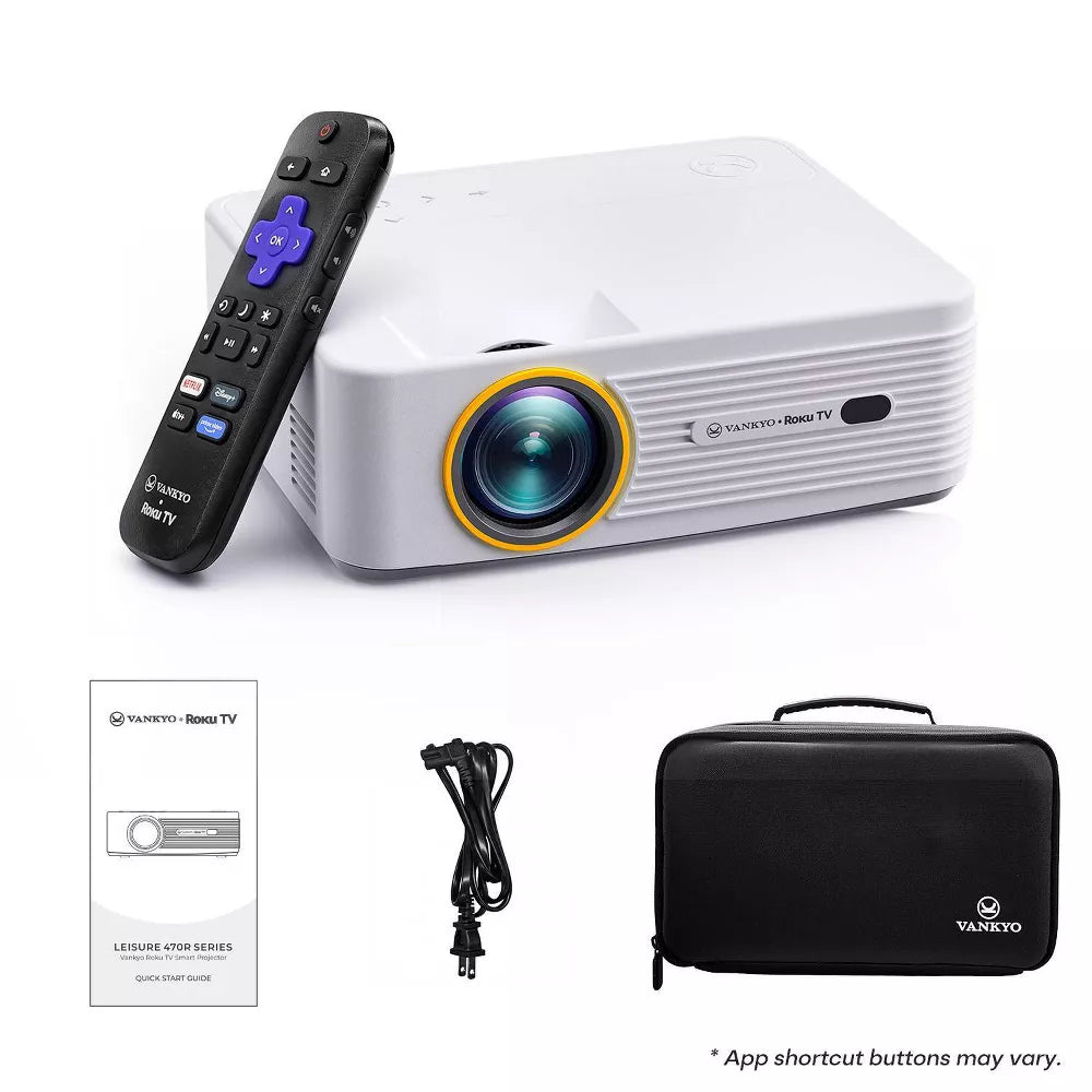 vankyo プロジェクター VANKYO Leisure 470R Viva Projector | Roku TV 720P Projector