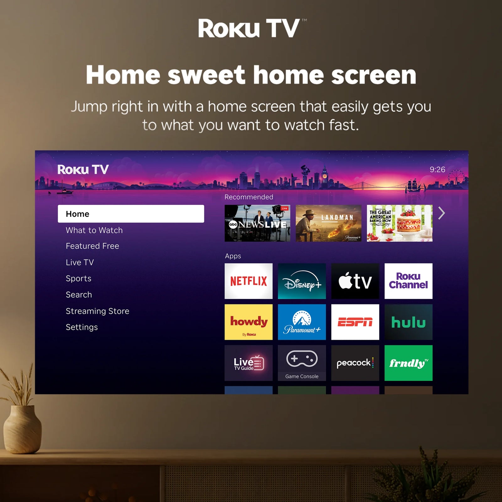 VANKYO Projector with Built-in Roku