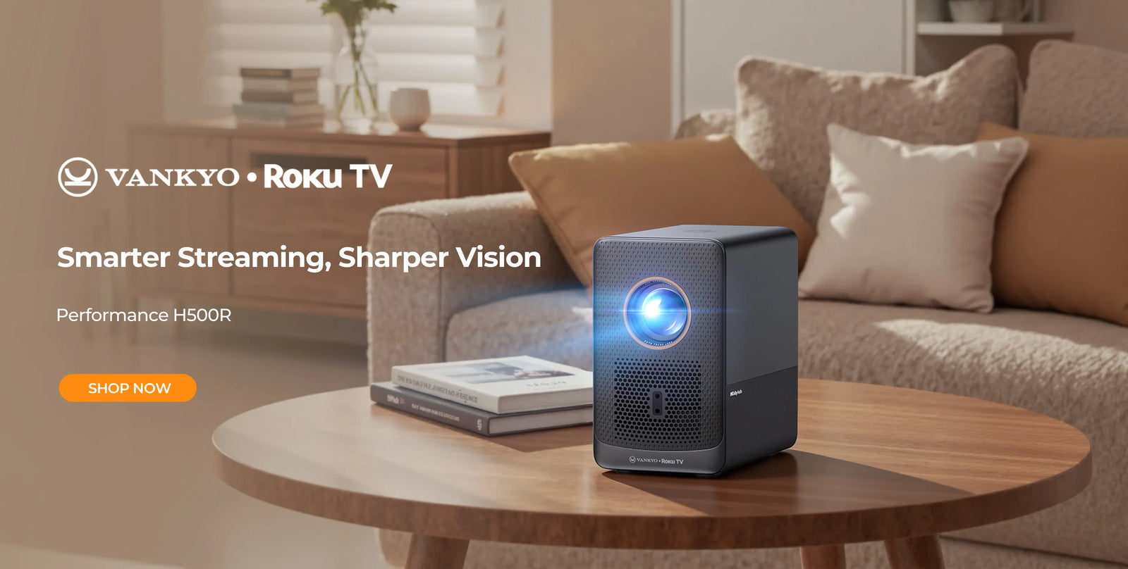 VANKYO Performance H500R Roku TV Smart Projector