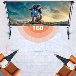 VANKYO 100" Projector Screen with Stand