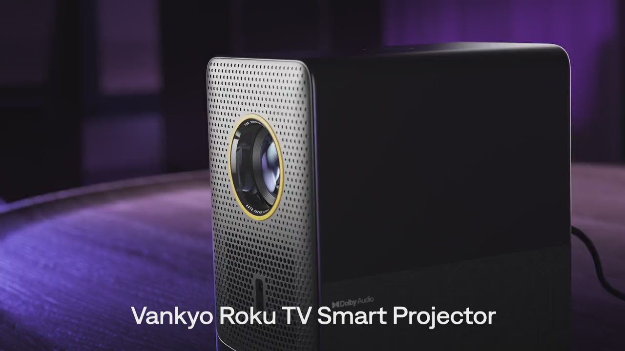 VANKYO Performance H500R Roku TV Smart Projector Video