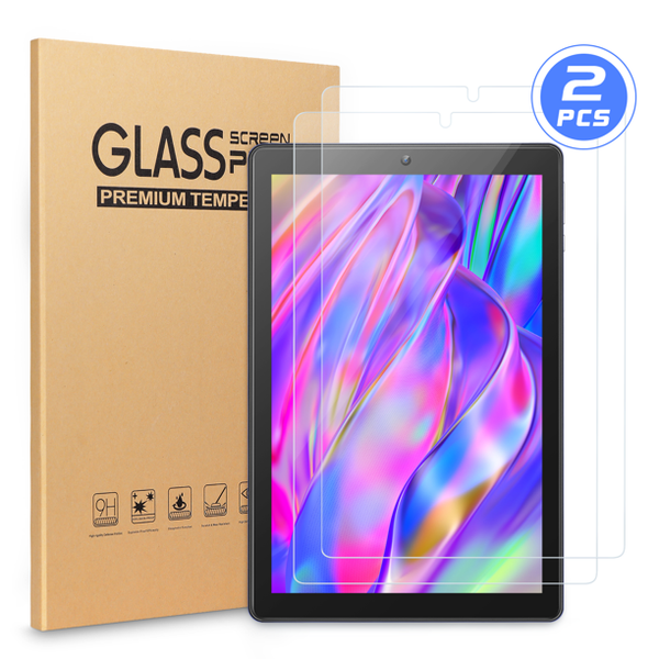VANKYO Matrixpad S21 Tablet Screen Protector [2 Pack] Tempered Glass Protective Film for Tablet [10"], Ultra HD Clear Anti Scratch 9H Hardness Screen Film-Bubble Free