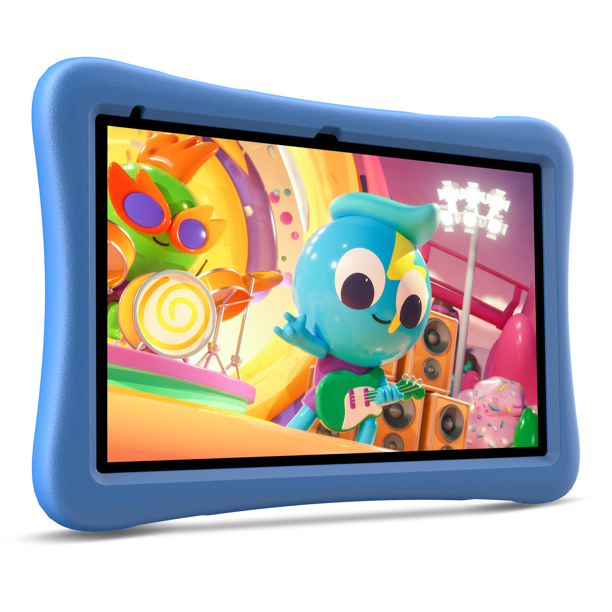 VANKYO MatrixPad S10 Kids 10 inch, 2 GB RAM, 32 GB Storage, Quad-Core Processor, Kidoz Pre Installed, 10.1" IPS HD Display, Android OS, WiFi, Dual Camera, GPS, FM, Blue Kid-Proof Case