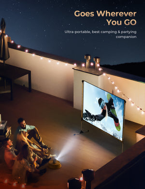 VANKYO GO200 Smart Wi-Fi Mini Portable Projector with Bluetooth, DLP Pico Portable Projector Supports 1080P & Android 7.1, Compatible with iPhone, Android, Laptop, HDMI, USB for Home & Outdoor