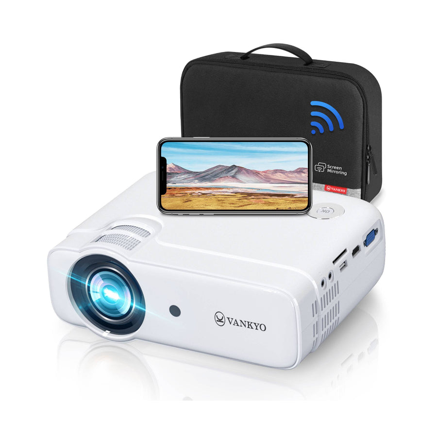 VANKYO Leisure D30T Portable Wifi Projector for Movie and Sewing, Native 720p FHD with Hifi Built-in Speaker