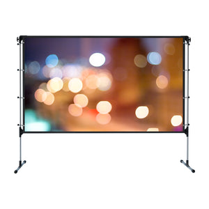 Vankyo Stay True 100" Projector Screen with 160° Viewing Angle, 4K HD 16:9 Indoor Outdoor Wrinkle-Free Tripod Movie Screen