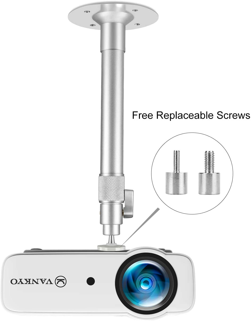 VANKYO Universal Extending Projector Ceiling Mount, Compatible with VANKYO Leisure 3 accessories VANKYO 