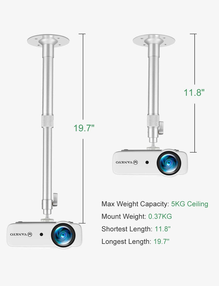 VANKYO PM60 Universal Extending Projector Ceiling Mount