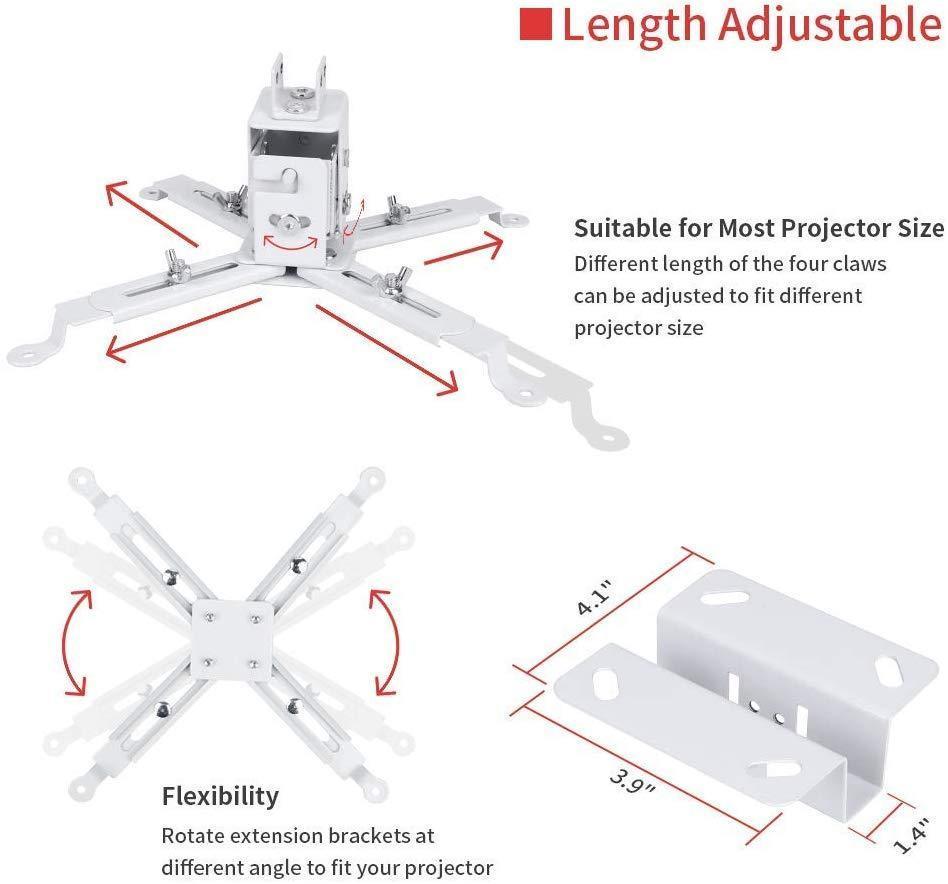 VANKYO Universal Projector Ceiling Mount Wall Bracket Holder - VANKYO